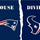 New England Patriots and Houston Texans Divided Flag 3x5ft