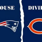 New England Patriots and Chicago Bears Divided Flag 3x5ft-1