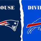 New England Patriots and Buffalo Bills Divided Flag 3x5ft