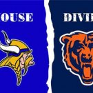 Minnesota Vikings and Chicago Bears Divided Flag 3x5ft-2