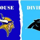 Minnesota Vikings and Carolina Panthers Divided Flag 3x5ft-2