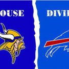Minnesota Vikings and Buffalo Bills Divided Flag 3x5ft
