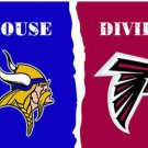 Minnesota Vikings and Atlanta Falcons Divided Flag 3x5ft