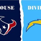 Houston Texans and San Diego Chargers Divided Flag 3x5ft