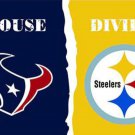 Houston Texans and Pittsburgh Steelers Divided Flag 3x5ft