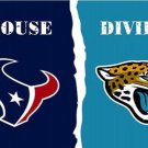 Houston Texans and Jacksonville Jaguars Divided Flag 3x5ft