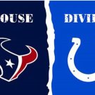 Houston Texans and Indianapolis Colts Divided Flag 3x5ft