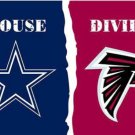 Dallas Cowboys and Atlanta Falcons Divided Flag 3x5ft