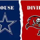 Dallas Cowboys and Tampa Bay Buccaneers Divided Flag 3x5ft