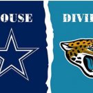 Dallas Cowboys and Jacksonville Jaguars Divided Flag 3x5ft
