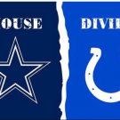 Dallas Cowboys and Indianapolis Colts Divided Flag 3x5ft