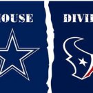 Dallas Cowboys and Houston Texans Divided Flag 3x5ft