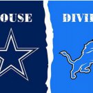 Dallas Cowboys and Detroit Lions Divided Flag 3x5ft