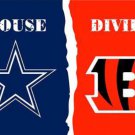 Dallas Cowboys and Cincinnati Bengals Divided Flag 3x5ft