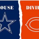 Dallas Cowboys and Chicago Bears Divided Flag 3x5ft-1
