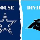 Dallas Cowboys and Carolina Panthers Divided Flag 3x5ft-2