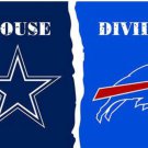 Dallas Cowboys and Buffalo Bills Divided Flag 3x5ft