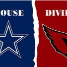 Dallas Cowboys and Arizona Cardinals Divided Flag 3x5ft