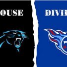 Carolina Panthers and Tennessee Titans Divided Flag 3x5ft