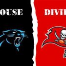 Carolina Panthers and Tampa Bay Buccaneers Divided Flag 3x5ft