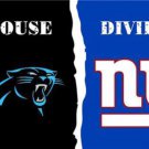 Carolina Panthers and New York Giants Divided Flag 3x5ft