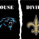 Carolina Panthers and New Orleans Saints Divided Flag 3x5ft