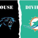 Carolina Panthers and Miami Dolphins Divided Flag 3x5ft