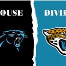 Carolina Panthers and Jacksonville Jaguars Divided Flag 3x5ft