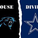Carolina Panthers and Dallas Cowboys Divided Flag 3x5ft