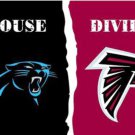 Carolina Panthers and Atlanta Falcons Divided Flag 3x5ft