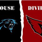 Carolina Panthers and Arizona Cardinals Divided Flag 3x5ft