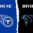 Tennessee Titans and Carolina Panthers Divided Flag 3x5ft