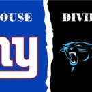 New York Giants and Carolina Panthers Divided Flag 3x5ft