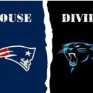 New England Patriots and Carolina Panthers Divided Flag 3x5ft-1