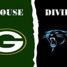 Green Bay Packers and Carolina Panthers Divided Flag 3x5ft