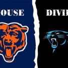 Chicago Bears and Carolina Panthers Divided Flag 3x5ft