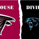 Atlanta Falcons and Carolina Panthers Divided Flag 3x5ft-1