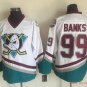 Anaheim Ducks 99 Adam Banks Ice Hockey Jerseys-2
