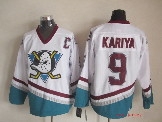 Anaheim Ducks 9 Paul Kariya Ice Hockey Jerseys-7