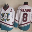 Anaheim Ducks 8 Teemu Selanne Ice Hockey Jerseys-5