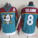 Anaheim Ducks 8 Teemu Selanne Ice Hockey Jerseys-3