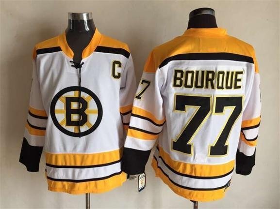 Boston Bruins 77 Ray Bourque Ice Hockey Jerseys-3