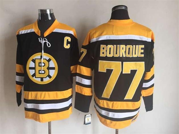 Boston Bruins 77 Ray Bourque Ice Hockey Jerseys-2