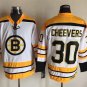 Boston Bruins 30 Gerry Cheevers Ice Hockey Jerseys-2