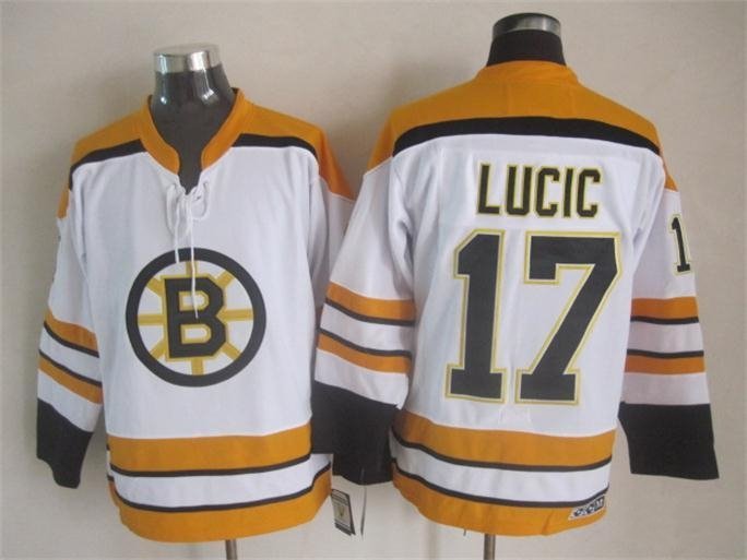 Boston Bruins 17 Milan Lucic Ice Hockey Jerseys-2