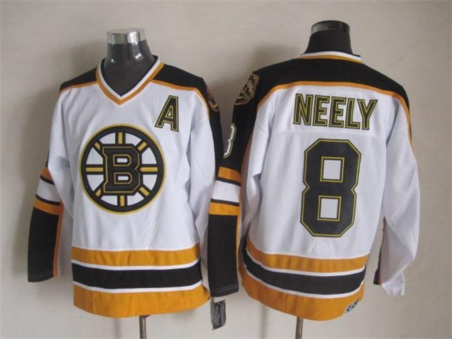 Boston Bruins 8 Cam Neely Ice Hockey Jerseys-7