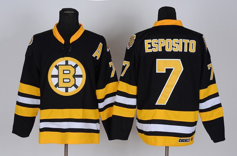 Boston Bruins 7 Phil Esposito Ice Hockey Jerseys-1