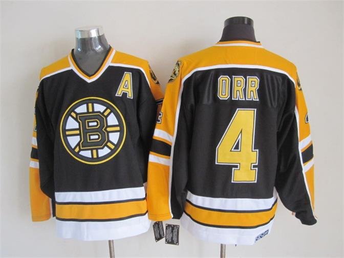 Boston Bruins 4 Bobby Orr Ice Hockey Jerseys-4
