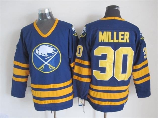 Buffalo Sabres 30 Ryan Miller Ice Hockey Jerseys-2