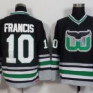 Hartford Whalers 10 Ron Francis Ice Hockey Jerseys-1